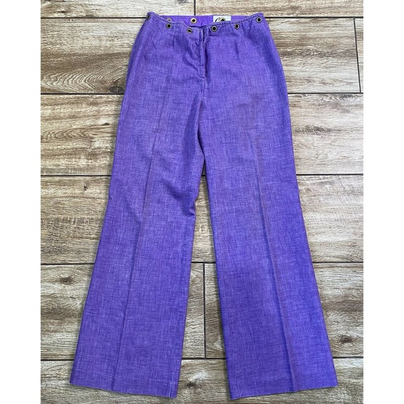 Vintage Purple Flare Skater Pants - Picture 2 of 9